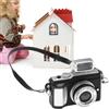 Fmzrbnih Piccola macchina fotografica retrò - Fotocamere vintage portatili, modello di macchina fotografica vintage in scala, decorazione | Fotocamera reflex in miniatura multiuso per casa delle bambole, vecch