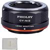 PHOLSY Manuale Adattatore per Lente: Compatibile con Contax/Yashica (C/Y) Obiettivi e Compatibile con Nikon Z Corpo Fotocamera, CY su Z