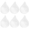 VILLCASE 6 Palline di Schiuma a Forma di Cipolla Bianche, Resistenti e Leggere, Perfette per Decorazioni Natalizie e Progetti Creativi in Casa