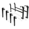 Argomaniz Set di 4 gambe per letto a scomparsa, rete superiore e 2 gambe pieghevoli per rete inferiore - letto 80 cm, con tubo per rete 40 x 30 - Cuens