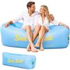 SilverChry Divano Gonfiabile, Lettino Gonfiabile, Fauteuil de Plage Gonflable, Canapé Gonflable Portable, Sdraio Gonfiabile, Divano Gonfiabile Campeggio Pieghevole, per Spiaggia, Viaggi, Campeggio (A)
