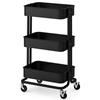 Ikea RÅSKOG - Carrello da cucina con ruote scorrevoli, dimensioni: 35 x 45 x 78 cm, colore: Nero