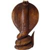 VO design Artisanal Statua Serpente/Cobra 25cm in legno esotico intagliato a mano