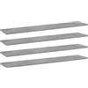 MOBCANT Ripiani Libreria, Mensole da muro Hanging shelves Libreria sospesa Scaffale parete Utilizzabile per Bagno Camera da letto Soggiorno Garage 4pz Grigio Cemento 100x20x1,5cm Multistrato