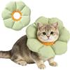 Wishstar Collare per gatti, taglia M, regolabile, per gatti, morbido collare per cani di piccola taglia dopo l'intervento chirurgico, colletto elisabettiano, verde