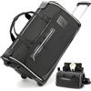 TONRUYN Borse per indumenti da viaggio con ruote - Carry on Garment Duffle Bag, Nero, Classico