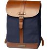 DRAKENSBERG Light Duffel Bag - Sacca marinaio piccola, borsone leggero e zaino in stile vintage marino, realizzato a mano in qualità premium, 40 L, tela e pelle, blu marino, DR00158
