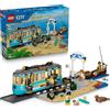 LEGO City Classic Beach Tram Toy - Model Kit w/Train Track, Street Scene, 5 Mini