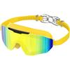 Ambienden Occhialini Nuoto Uomo Donna Montatura Grande | Polarizzate Occhialini Nuoto Adulto Per Piscina & Acque Aperte | Anti-Appannamento Protezione UV Vestibilità Impermeabile, DD-GNWH