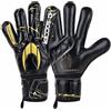 HO Soccer Guerrero Primary Protek Golden Team, Guanti da portiere con protezioni rimovibili, unisex, per adulti, nero/oro, 7,5