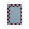 Layered Tappeto in lana a pelo lungo tessuto a mano Tekla Frame - Blu