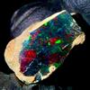 OPAL EMPIRE Opale Nero Grezzo Etiopico Naturale Fire Opal 3,50 Ct 15x8 mm
