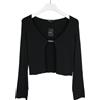 Maje Mimose Maglione Donna Medium Cardigan In Maglia Collo Rotondo Nero