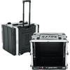 Gator Cases GRR-8PL-US - Armadio per rack 4U con alimentatore integrato, chiavistelli robusti, maniglia di traino retrattile e ruote a scomparsa, profondità 48,9 cm, 8U