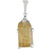 Starborn Pendente in cristallo naturale topazio imperiale in argento sterling 925 forgiato a mano