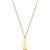 Purelei See the Good - Collana impermeabile e regolabile, in acciaio inox inciso con scritta See the Good e placcatura in oro 18 carati, promemoria di positività e spirito di aloha