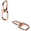 Purelei Orecchini ovali convertibili, impermeabili, orecchini a cerchio 2 in 1, con ciondolo ovale rimovibile, in acciaio inox e placcatura in oro 14 K/18 carati, minimalisti e versatili, Normal