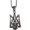 Generico Pendente retrò Nettuno Poseidon Tridente Ucraina Collana Emblema Nazionale Moda Uomini Gioielli Cool Trendy
