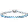 FANCIME Bracciale Tennis in Argento Sterling 925 Massiccio Regalo Zirconi Matrimonio Romantico Gioielli per Donna Ragazza Mamma Moglie Figlia Amica