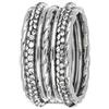 DelPia, Anello 2begold in Oro 18kt e Argento Sterling 925 con Cristalli (Bianco, misura 12)