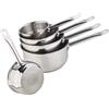 Kamberg Pro 0008077 - Set professionale composto da 5 pentole con manico da 12/14/16/18/20 cm - Manici in acciaio inossidabile con protezione termica di alta qualità - Adatto a tutti i tipi di fornelli, compresi quelli a induzione, in alluminio e in …