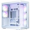 Zalman P60 WHITE, Midi Tower, PC, Bianco, ATX, Mini-ITX, Plastica, Acciaio, Vetro temperato, 17 cm
