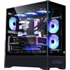 itek SHOWBUI 37B, Torre, PC, Nero, ATX, Micro ATX, Mini-ITX, Metallo, Gioco