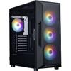 Zalman I3 NEO V2 BLACK, Midi Tower, PC, Nero, ATX, Mini-ITX, Plastica, Acciaio, Vetro temperato, 16 cm