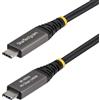 StarTech.com Cavo USB4 da 2m, 40 Gbps, Cavo USB-C Attivo, 240W PD, 8K 60Hz / 4K 240 Hz DP2.1 DP40, Rivestimento in TPE, Compatibile con Thunderbolt 4 - Nero
