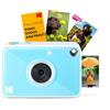 KODAK Printomatic+ Fotocamera Digitale Istantanea 10MP con LED RGB, Stampa Foto a Colori su Carta Zink 2x3" - Blu