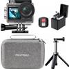 AKASO Brave 4 Pro: action cam 4K con stabilizzazione EIS, treppiede da 60 cm e custodia impermeabile