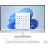 HP Computer all-in-one HP 27-cr1015nl, processore Intel Core Ultra 5 125U, 16 GB di RAM DDR5, disco SSD da 512 GB, Windows 11 Family, Wi-Fi 6, colore bianco.