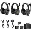Saramonic Sistema Intercom Wireless per 3 Persone Saramonic WiTalk WT3D Full-Duplex 1.9GHz Cuffie Dual-Ear Nero