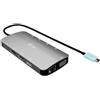 iTEC i-tec C31NANOTRIDOCKPD, Cavo, USB 3.2 Gen 1 (3.1 Gen 1) Type-C, 100 W, 10, 100, 1000 Mbit/s, Argento, 5 Gbit/s