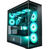 Arctic Custodia Arctic Xtender con vetro trasparente nero - Midi/Minitower - Midi/Minitower - ATX