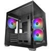 Mars Gaming MCVIEW3, Mini Tower, Nero, Micro ATX, Mini-ITX, Vetro temperato, 15,5 cm, 33 cm