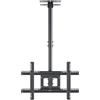 ONKRON N2L-B Supporto da soffitto orientabile e inclinabile per schermi da 32" a 80", max 68 kg, nero