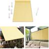 AUWUUA Tenda a Vela Parasole 1.5x1.5M Vela Ombreggiante Rettangolare con Occhiell, Impermeabile Tende da Sole Protezione UV 95% per Esterno Giardino Balcone Terrazza Campeggio, Colore Sabbia