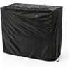 equlup Copertura per barbecue, bottene per barbecue in poliestere nera pesante per il barbecue per grill a gas patio per il giardino esterno barbecue (145x61x117cm)