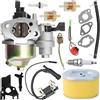 Qiuwanzia Kit carburatore GX120 GX140 GX160 per Honda 4HP 5HP 5.5HP 6.5HP 196cc Motore WP20 Pompa Acqua HS55K2 Spazzaneve 212cc 6.5hp Go Kart 179CC Idropulitrice Mini Bike 16100-ZH8-W51