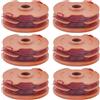 Latuwa Bobine per decespugliatore WA0007 con filo in nylon da 4,6 m per Worx WG105 WG106 WG108 WG109 WG112 WG113 WG115 WG116 WG117 WG118 WG119 WG122 4 WG1 73 WG183 String Trimmer (6)