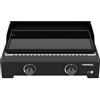 Campingaz Othello 2L Plancha Gas | Griglia da tavolo | Teppanyaki con piano cottura in acciaio smaltato | 2 bruciatori in acciaio con tecnologia BlueFlame per grigliate mediterranee, 6 KW