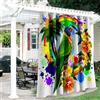 Hiseng Tende da Esterno con Anelli 1 Pezzi Verde Pianta Tende da Sole Tenda Oscurante Impermeabile Tenda per Esterni per Giardino Cortile Balcone Protezione Solare e Privacy (180x243cm,Arcobaleno)