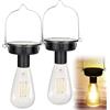 Silkwish 2 pezzi di ricambio per luci solari da giardino, 8 cm, luci solari di ricambio top con lampadina a LED luminosa, pannello solare di ricambio per lampade solari da giardino