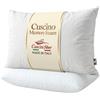 cuscini fiber - 2 Cuscini Memory Foam 11cm, Cuscini Letto Matrimoniale Ortopedici con Fodera in Misto Cotone Sicura per la Pelle, Guanciale Letto Made in Italy, Cuscino Antiacaro Anallergico