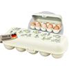 Koziol EGGS TO GO Portauova per 10 uova, contenitore con chiusura a clip, contenitore per uova per frigorifero, scatola per uova in plastica, contenitore per uova (10 uova, crema