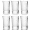 Jägermeister Set di 6 bicchierini da liquore da 2 cl, tacca da 2 cl, in vetro smerigliato, lavabile in lavastoviglie e stabile, capacità: circa 38 ml per bicchiere