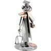 Steelman24 I Omini di Viti Giudice con Piastra di Incisione Personale I Idee Regalo Originale I Soprammobili in Metallo I Modellino