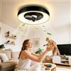 Aigostar Ventilatore da Soffitto con Luce, Compatibile con Alexa, 40W, 4400LM, 2700K-6500K Dimmerabile, 6 Velocità, φ50CM - Ventilatore Soffitto Smart con Telecomando e Gateway, per Soggiorno