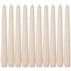 BRUBAKER Candele Coniche Premium Champagne - 50 pezzi - fino a 7,5 Ore di Combustione per Candela - Set di Candele da Tavolo da 24 cm per Candelieri e Lampadari - Candele Portacandele
